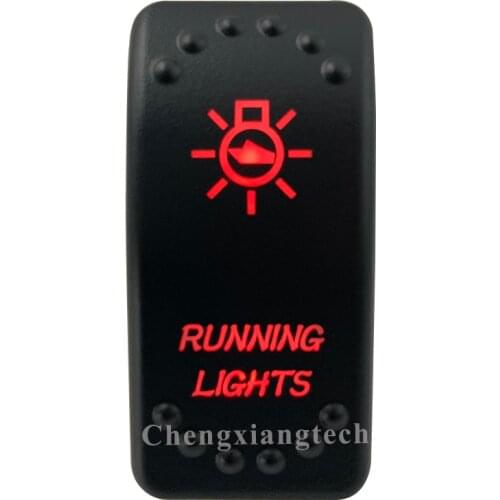 12V 20A / 24V 10A Dual Red Led 5P On Off SPST Rocker Switch Running Lights Waterproof for Car Boat Truck Circuit Breaker