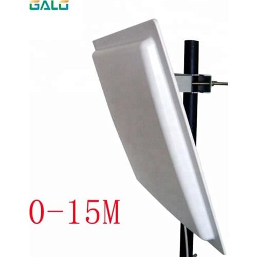 15M UHF RFID reader with RS232/RS485/Wiegand26 interface for parking application free testing cards and stickers