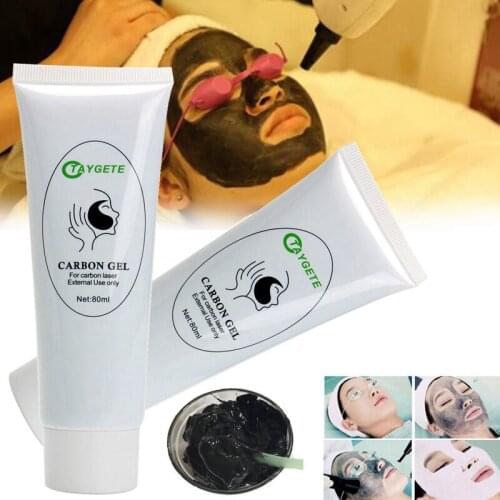 80ml Per Bottle Safe Use Carbon Cream Gel for ND Yag Laser Machine Black Doll Treatment Skin Rejuvenation Skin Whiten