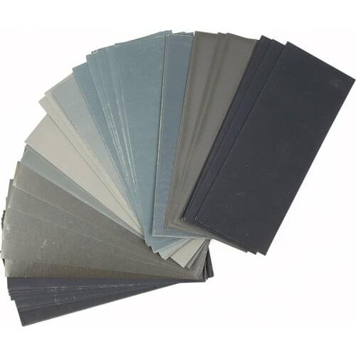90pcs Wet Dry Sandpaper 400 To 3000 Grit Assortment Abrasive Paper Sheets for Automotive Sanding Wood Furniture Finishing