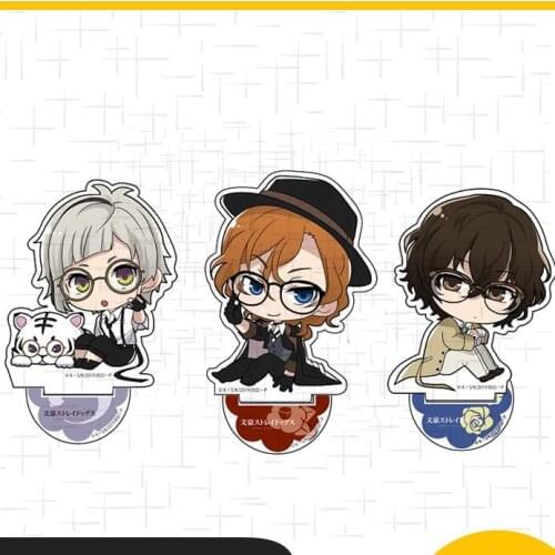 Anime Bungo Stray Dogs Dazai Osamu Nakajima Atsushi Acrylic Stand Figure Display Model Plate Tabletop Decor Ornaments Cosplay