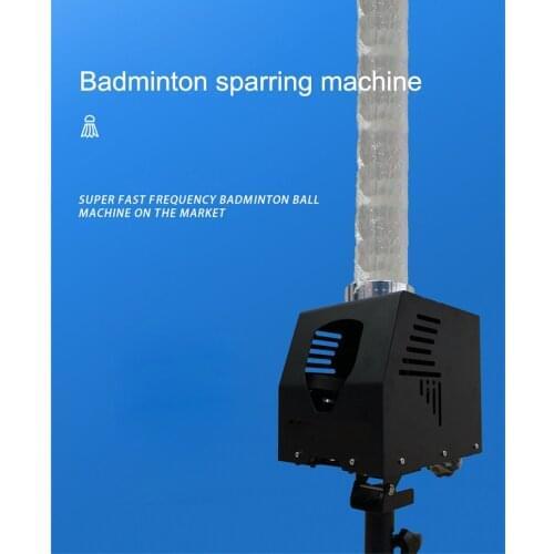 Badminton Automatic Ball Machine Portable Single Trainer Swing Trainer Adjustable Height Range 1~1.8M Sports Equipment SPT1000