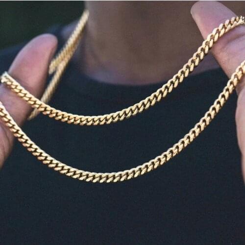 Hip Hop Rappers Chain Necklaces For Men Women Street Culture MyGrillz Gold Color 6MM Chain Choker Fashion Jewelry OHN015