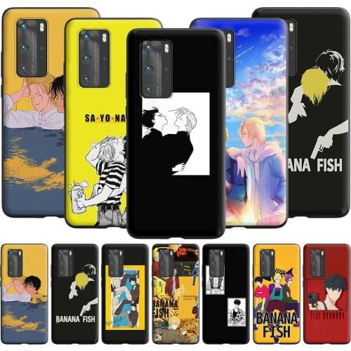 Banana Fish Case for Huawei Mate 10 20 Lite Y6 Y7 Y9 Y6P P Smart S Y5P Y8P 2019