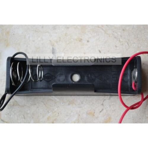 One Holder Case for 1x18650 or 2x16340 Battery w Wires leads for Soldering