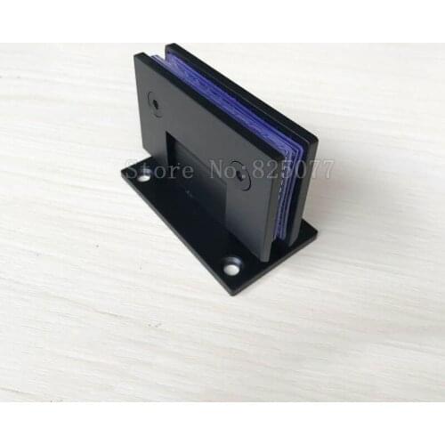 2PCS Dumb Black 90 Degree Open 304 Stainless Steel Wall Mount Glass Shower Door Hinge For Home Bathroom Hardware JF1314