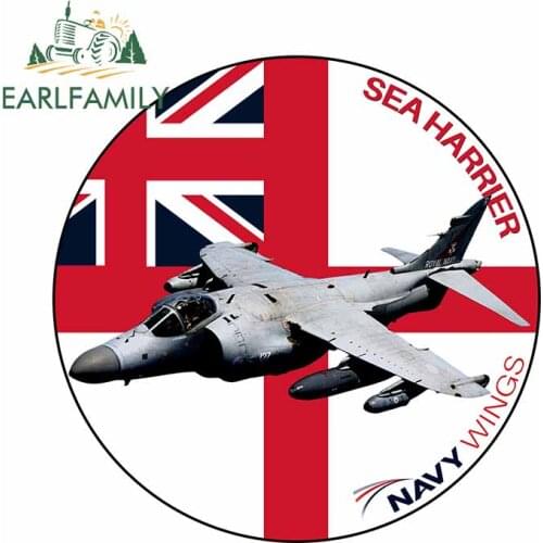 EARLFAMILY 13cm x 13cm For Navy Wings Aircraft Icon Graffiti Car Sticker Bumper Decal Funny Sticker Waterproof Car Assessoires