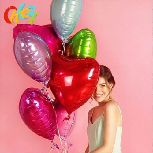 Wholesale 50pcs/lot 18inch Love Heart Foil balloons Wedding & Engagement Birthday Party decor Valentines Day Anniversary ball