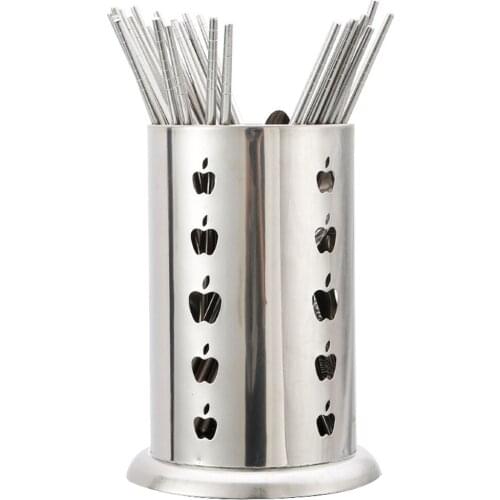 Chopsticks Basket Of Stainless Steel Multi-functional Kitchen Holder Chopstick Cage Household Drain Anti-mildew Simple Chopstick