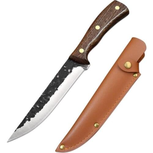 Hand Forged Sharp Boning Skinning Kitchen Knife Pig Meat Cutter Slaughtering Knife And Sheep Fish Cutting Stainless Steel Tools