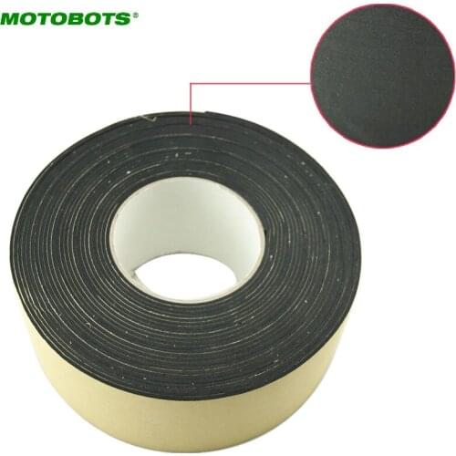 MOTOBOTS 3pcs Black EVA Single-sided Adhesive Foam Tape Sponge EVA 2mm Thick Sealing Tape Width 70mm Length 10m #CA2249