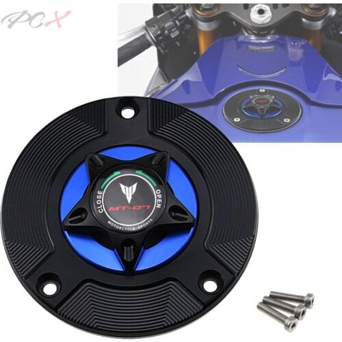 MT-07 Motorcycle Accessories Gas Fuel Tank Cap Cover CNC Aluminum for YAMAHA MT-07 MT 07 FZ-07 FZ07 FZ 07 2014-2019 2015