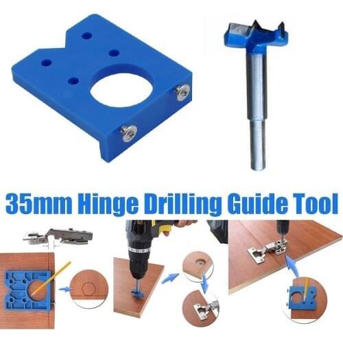 35mm Guide Hinge Drilling Jig Hidden Hole Opener For Positioning And Installation Of Furniture Door Hinges Woodworking Tools
