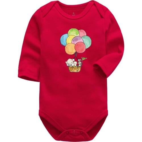 Baby girl Bodysuit Long Sleeve Spring boys Clothes Cotton Newborn Underwear Cartoon printing Toddle Jumpsuit Babys Clothing