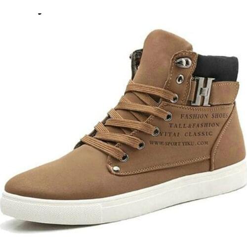 Autumn Winter Footwear For Male Vogue High Top Men flats Shoes Canvas Men Casual Shoes BIG Size tyh78