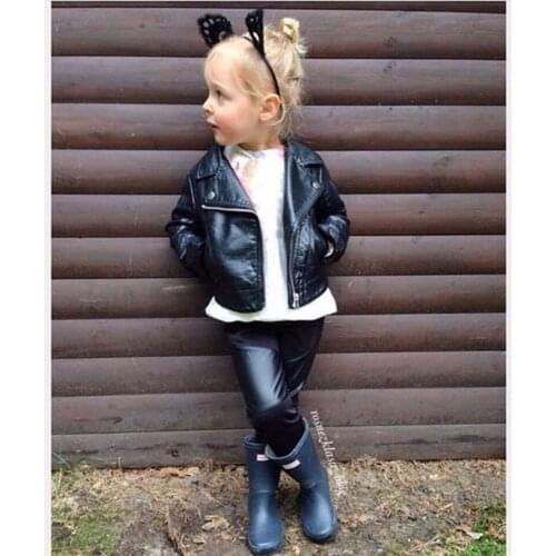 Coat For Baby Boy And Girl 2021 Warm Leather Black Jacket Autumn And Winter Coat For Children 0-6 Year Old Kids Costume