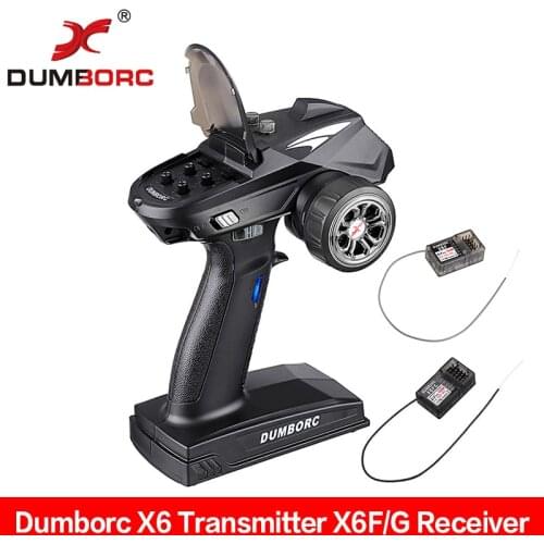 DumboRC X6 6CH Transmitter 2.4G With X6F/ X6F Gyro Receiver Remote Control For RC Car Boat Tank