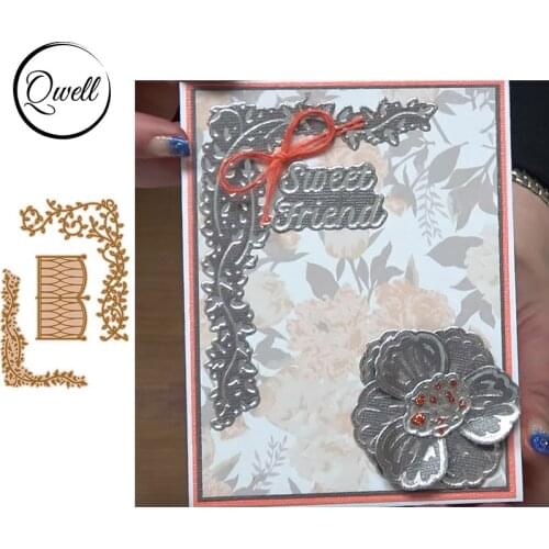 QWELL Metal Cutting Dies and Hot Foil Plate for Scrapbooking Cards Making Paper Craft New 2020 die