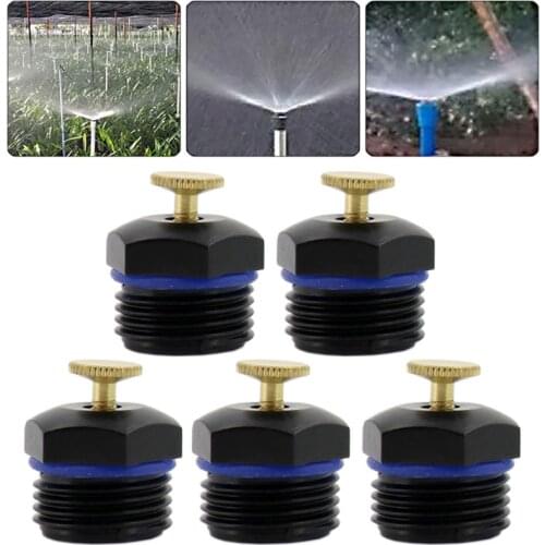 5pcs 1/2'' Garden Watering Irrigation Supplies Spray Nozzle Pressure Misting System Agricultural Irrigation Sprinkler