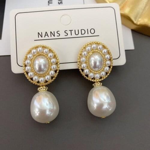 Temperament Earrings Imitation Pearls Korea Designs Elegant Exquisite Mujer Gifts Popular Cute Girls For Party Wedding Accessori