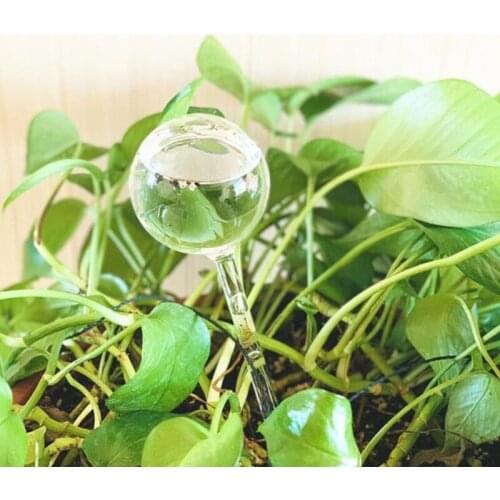 Plant Waterer Self Watering Bulbs Hand Blown Clear Glass Plant Watering Tube for Indoor Outdoor Plants Pots