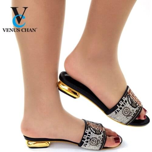 Casual Low Heels Thin Heels Shoes For Women PU Peep Toe Sandalias De Las Mujeres Chain Sweet Buckle Strap Fashion Elegant Party