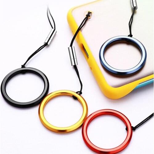 Universal Detachable Mobile Phone Case Finger Ring Lanyard Strap Hanging Rope