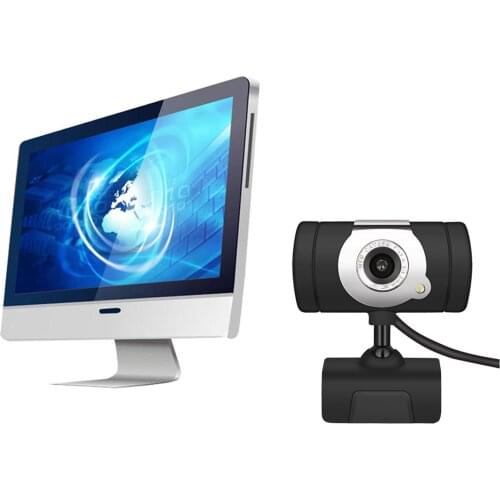 USB 2.0 WebCam HD Camera Web Cam With MIC Microphone Black color For Computer PC Laptop NotebooK