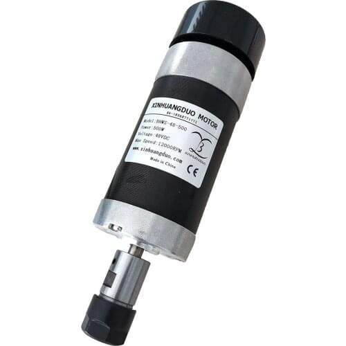 48V 500W High speed Brushless Motor 0.5KW Spindle CNC Engraving Milling Air Cooled Spindle Motor Engraving XINHUANGDUO