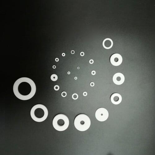 M1 M1.6 M2 M2.6 M3 High temperature Alumina ceramic washers ring Wear/Corrosion-resistant mat Insulation anti-oxidation gasket