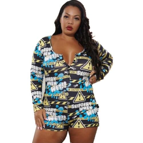 S-5XL plus size womens summer clothing elegant jumpsuit Letter print skinny sexy short jumpsuit wholesale Dropshipping