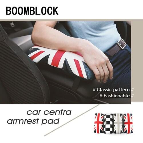 1x Car Styling Armrest Cushion Covers For Peugeot 307 206 407 308 Citroen C4 C5 Honda Civic Accord CRV Lada leather Accessories