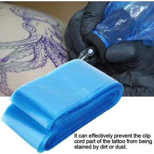 100Pcs Disposable Tattoo Machine Hook Line Protection Bag Clip Cord Sleeve Cover Easy to Use Durable