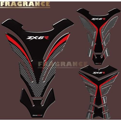 3D Rubber Sticker Motorcycle Emblem Badge Decal For Kawasaki ZX6R ZX-6R ZX-6RR Tank All Years