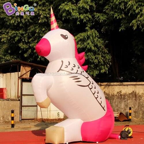 4 meter height inflatable unicorn horse / Giant horse cartoon display customized advert outdoor Horse racing model toys