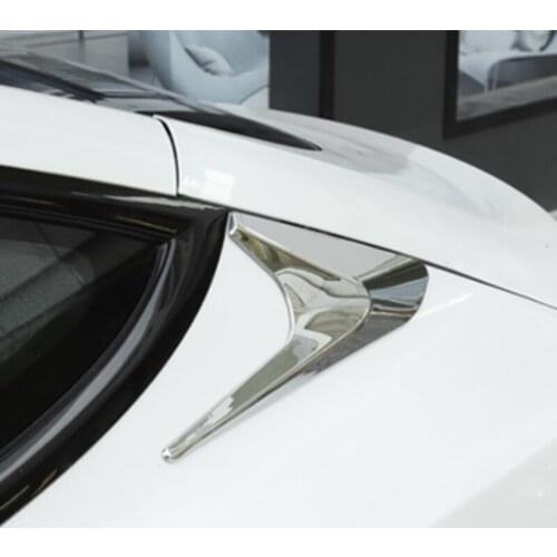 Car Rear Side Window Splitter Spoiler Side Fender Cover Trim Sticker Car Exterior Trim Strip for Tesla Model 3