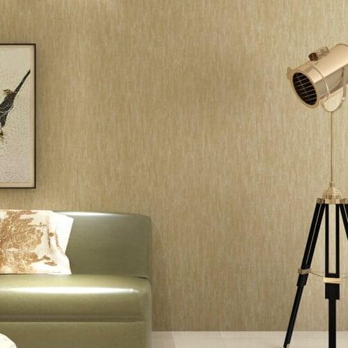 Beibehang Simple wild non-woven pure color living room background wallpaper full of retro warm wallpaper papel de parede quart