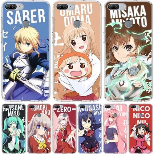 Anime Protagonist Cute Girl Phone Case for Huawei Honor 10 9 Lite Y9 Y5 Y6 Y7 2019 8X 8A 8S 7A 7X 10i 20i Pro V30 Art Coque Capa