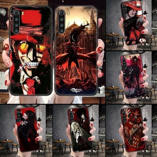Alucard Hellsing Phone case For Xiaomi Redmi Note 7 7A 8 8T 9 9A 9S 10 K30 Pro Ultra black painting bumper pretty shell soft