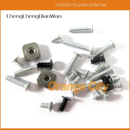 ChengChengDianWan 10sets/lot Back Shell Motherboard Full Screws Set + L R spring For 3DSXL 3DSLL 3DS XL LL