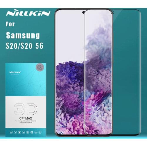 For Samsung Galaxy S20 5G Glass Nillkin CP+ Max 3D Full Cover Tempered Glass Screen Protector Anti-Scratch Glass for samsung s20