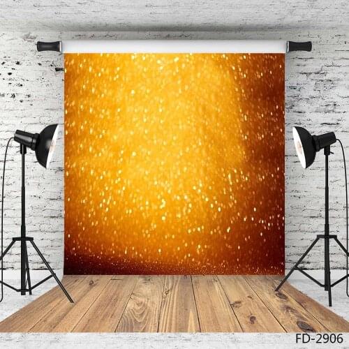 Photography Backdrop Golden Sparkle Sand Bokeh Vinyl Photoshoot Background for Children Baby Wedding Photobooth Fond Photo