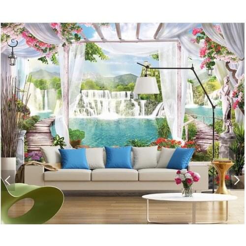 Custom photo wallpaper 3d wall murals wallpaper Modern landscape setting wall background wall papers for living room wallpaper