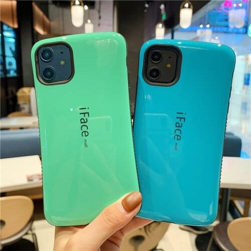 IFace Shockproof Armor Back Case For iPhone 12 Pro Max 11 Hybrid Silicone Cover For iPhone 12 Mini XS Max X 8 7 6 Plus SE 2020