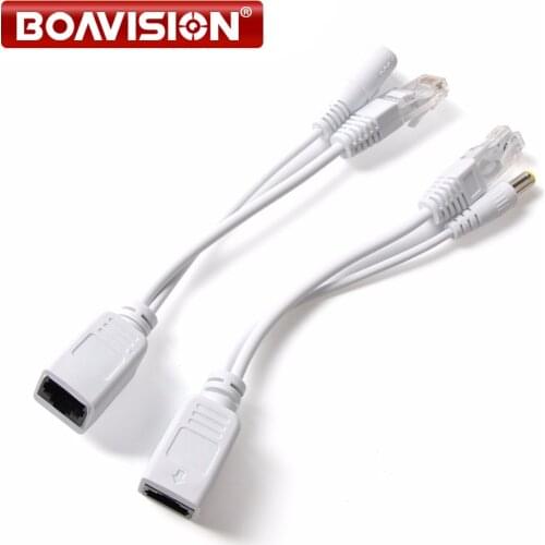 POE Injector POE Splitter Kit 5V 12V 24V 48V POE Adapter RJ45 Cable Connectors Passive Power Cable Ethernet Power Adapter