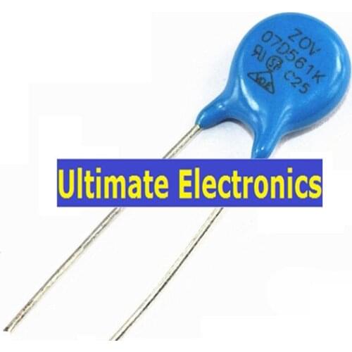 100pcs Varistors 07D561K 7D561K 560V Metal voltage dependent resistor