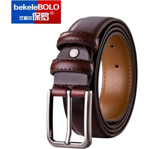 Men Reversible Casual High Quality Belt Man Genuine Leather Belt Male Strap Luxury Trouser Jeans Dress Belt For women