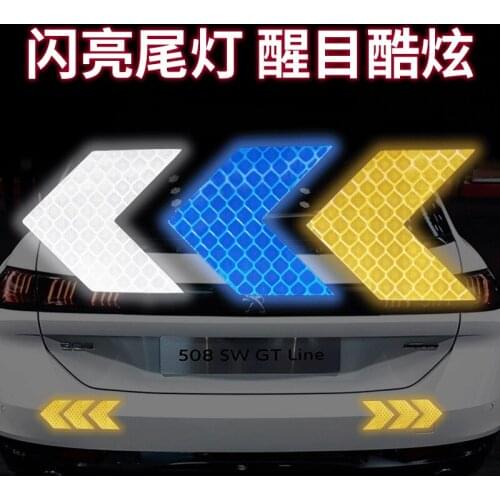 New Car Stickers Reflective Stickers Arrow Warning Electric Body Decoration Stickers Car Stickers Wholesale Car Fenders Tail Bar