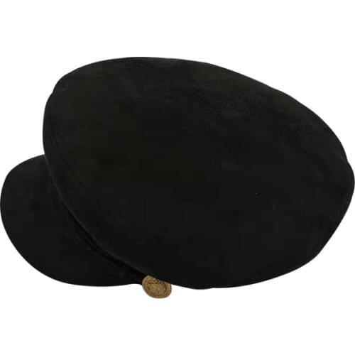 Autumn Fashion Women Hat British Style Warm Black Retro Newsboy Caps Military Octagonal Cap Female Visor Caps