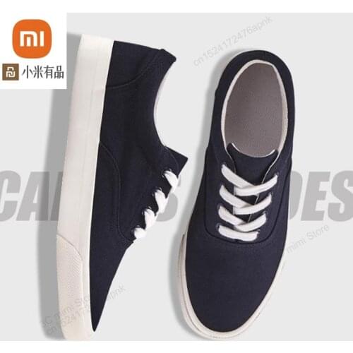 Xiaomi Students simple solid color breathable cloth shoes canvas shoes light and comfortable casual business shoes mens trend